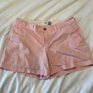Old navy pink chino shorts. 5” inseam